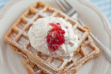 Frühstücks Waffeln