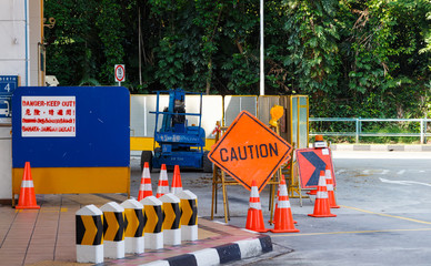 under constrution site