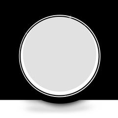 blank grey round