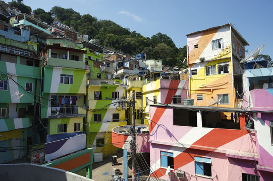 Favela Santa Marta Rio de Janeiro Brazil