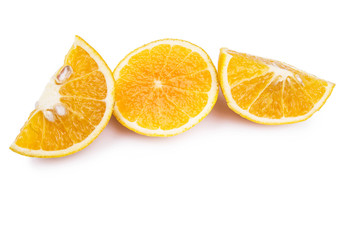 oranges on a white background