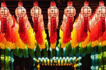 Northern Thai Style Lanterns at Loi Krathong