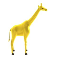 realistic 3d render of giraffe