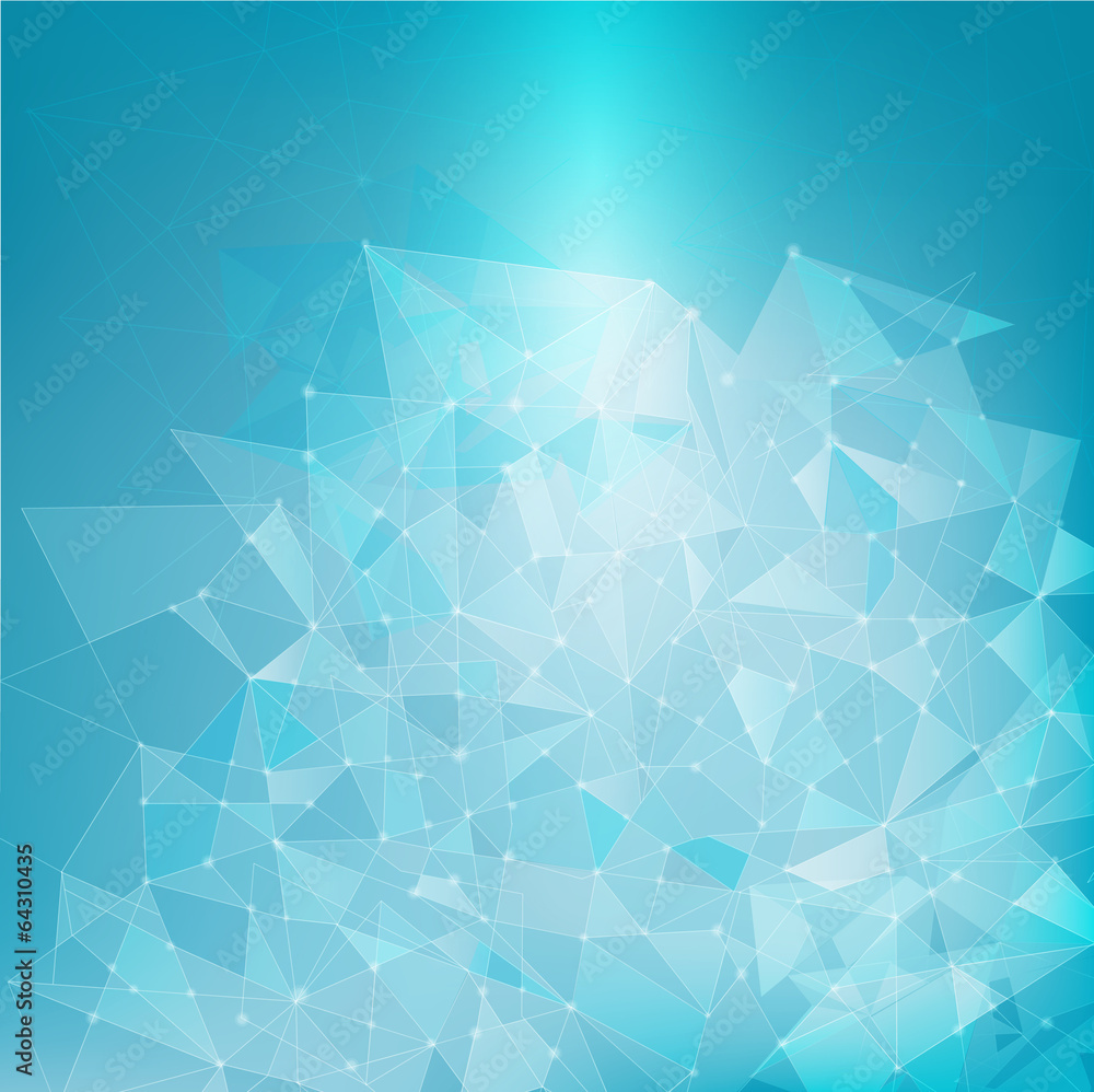 Poster abstract mesh network background for technology, business