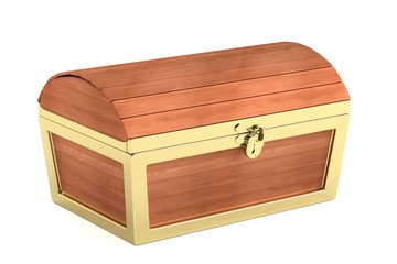 realistic 3d render of chest