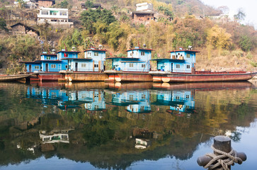 Fototapeta na wymiar Wieś Przystań z Chishui rzeki