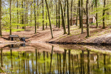 waterreservoir voor papiermolen