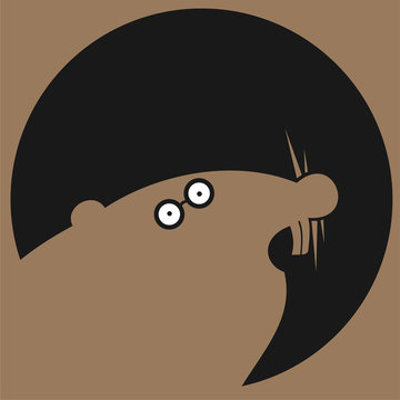 recommend clip art: Silueta de topo. Animal terrestre. Ilustración vectorial
