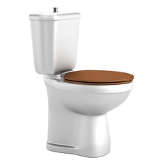 realistic 3d render of toilet