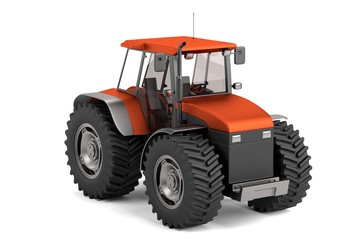 realistic 3d render of tractor