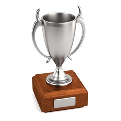 realistic 3d render of trophy