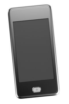 realistic 3d render of touchphone