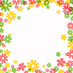 Vector Illustration of a Decorative Floral Background