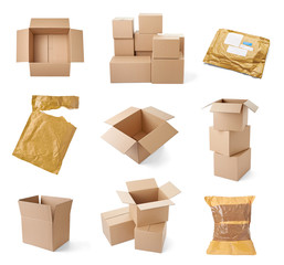 cardboard box package moving transportation delivery
