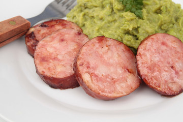 saucisse de morteau et purée