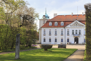 The baroque Palace of Radziwill family in Nieborow in Poland