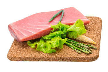 Tuna raw steak