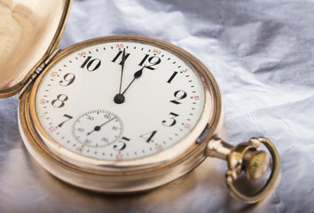 Golden pocket watch