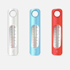 Illustration of thermometers