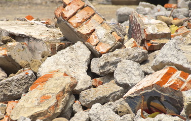 Wall debris