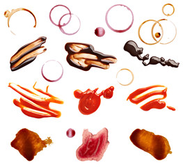 stain fleck coffee wine chocolate ketchup food