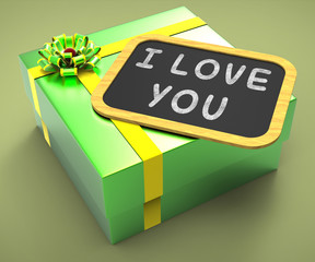 I love You Present Means Special Dates And Romantic Dinners