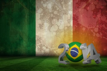 Composite image of brazil world cup 2014