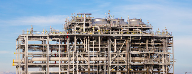 Fototapeta na wymiar liquefied natural gas Refinery Factory