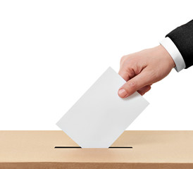ballot box casting vote election