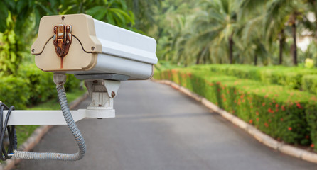 Security camera, CCTV in garden