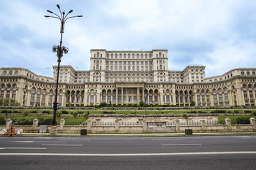 Fototapeta na wymiar Palace of the Parliament, Bucharest Romania