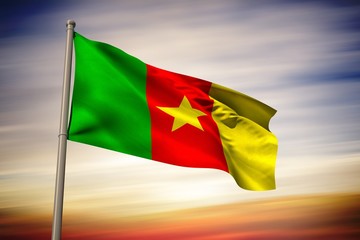 Composite image of cameroon national flag