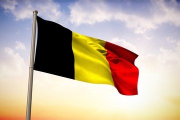 Composite image of belgium national flag