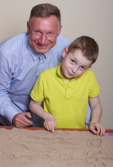 malen im Sand