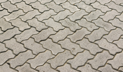 blocks of gray stone blocks for paving sidewalks