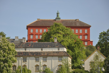 Trondheim, Altstadt, Speicherstadt, Sommerferien, Norwegen