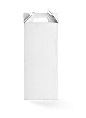 white box container template bottle drink blank package