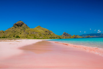 Roze strand, Indonesië