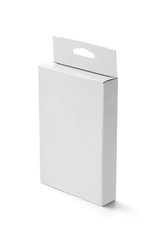 white box container template blank package