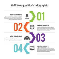 Half Hex Block Infographic © idspopd