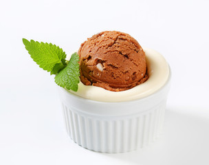 Ice cream and pudding