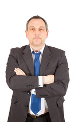 Naklejka premium Businesman doing different poses