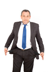 Businesman doing different poses