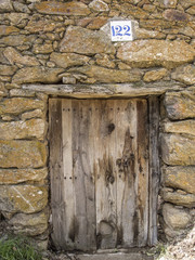 Old wooden door