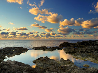 Fototapeta premium Beautiful seascape during sunset.