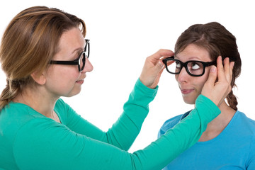 Brille anpassen