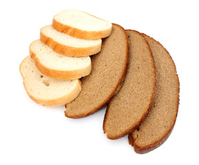 Rye and wheat bread