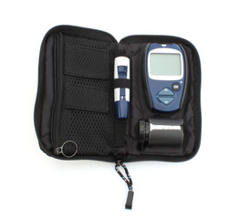 Fototapeta premium Glaucometer in bag