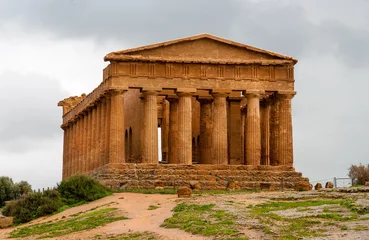 Fotobehang Monument Temple of Concordia,  Agrigento, Sicily, Italy