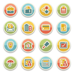 Banking color icons.